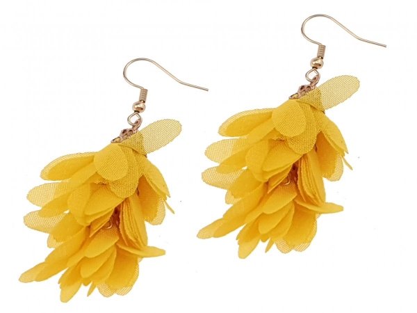 goldene Ohrringe aus Edelstahl