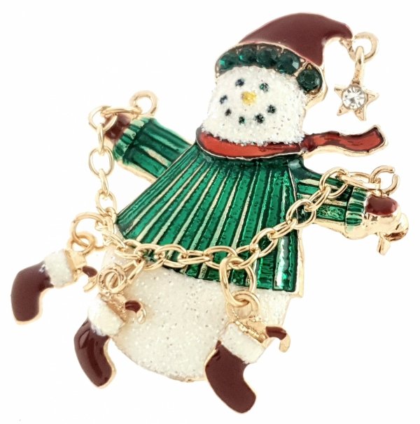 elegante Goldbrosche