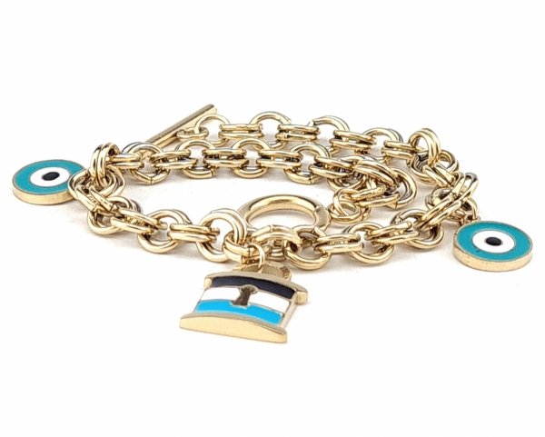 ARMBAND GOLD CELEBRITY EDELSTAHL