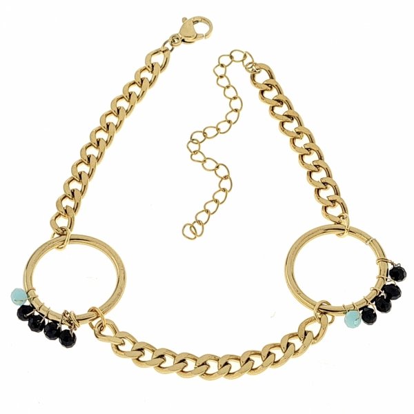 ARMBAND GOLD CELEBRITY EDELSTAHL