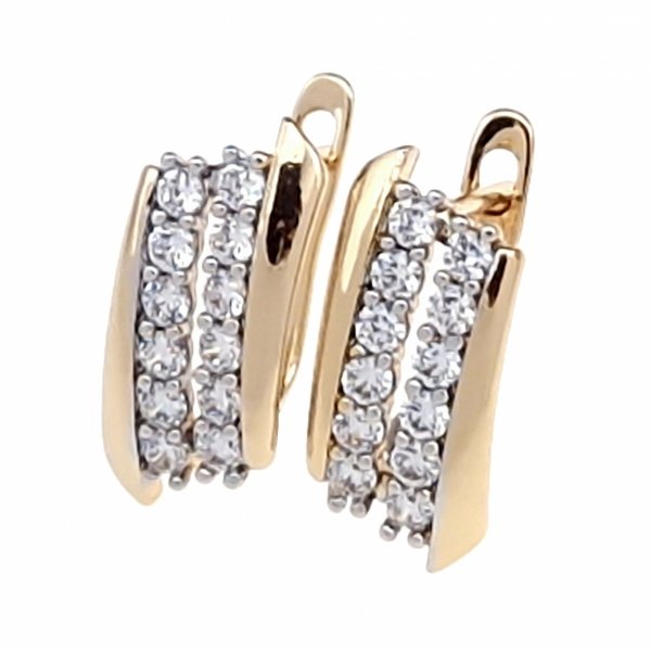 exklusive swarovski vergoldete ohrringe