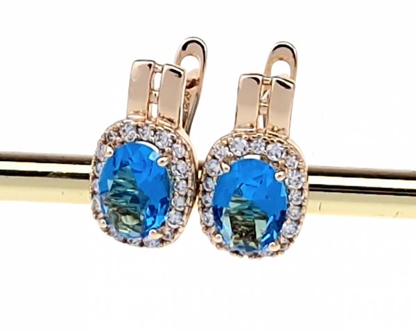 exklusive swarovski vergoldete ohrringe