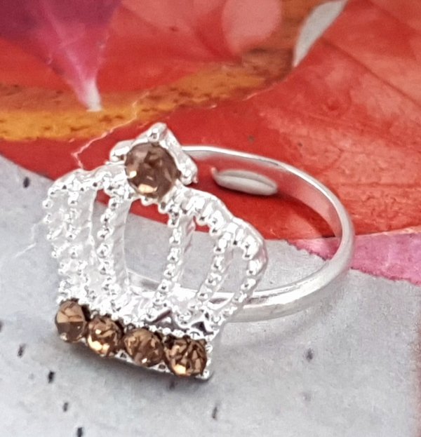 Goldring 17,60 mm. vergoldete Verlobung Xuping