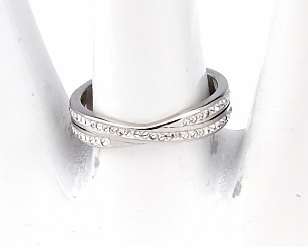 Ring 17,30 mm, goldener Edelstahl