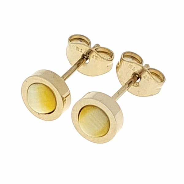 goldene Ohrringe aus Edelstahl
