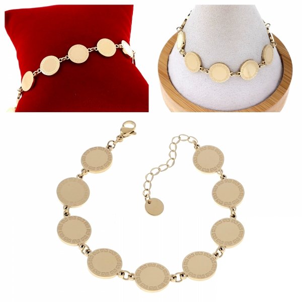 ARMBAND GOLD CELEBRITY EDELSTAHL