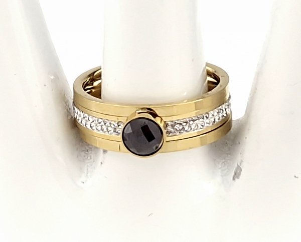 Ring 19,00 mm, goldener Edelstahl