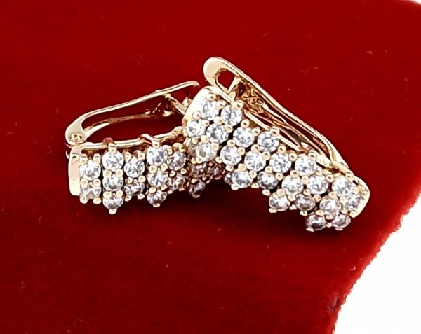 exklusive swarovski vergoldete ohrringe