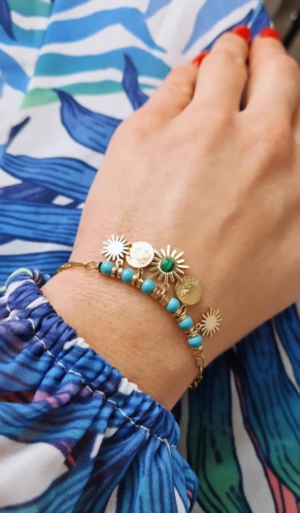 ARMBAND GOLD CELEBRITY EDELSTAHL
