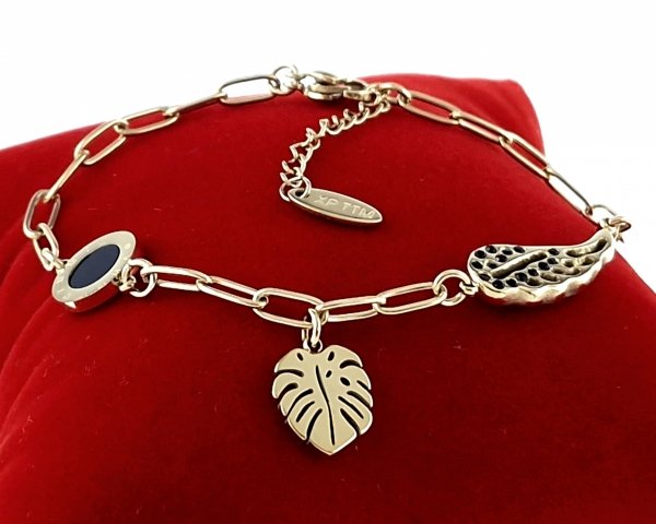 ARMBAND GOLD CELEBRITY EDELSTAHL