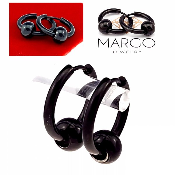gold earrings made of stainless steel