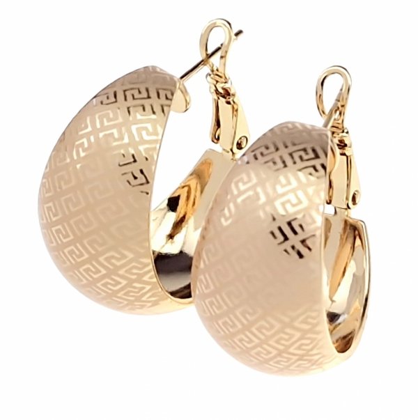 exclusive swarovski gold-plated earrings