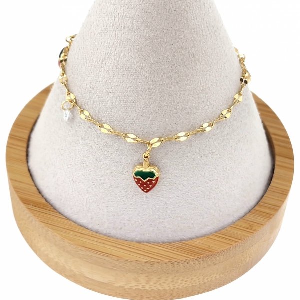 BRACELET GOLD CELEBRITY STAINLESS STEEL