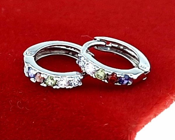 gold plated earrings with exclusive cubic zirconia