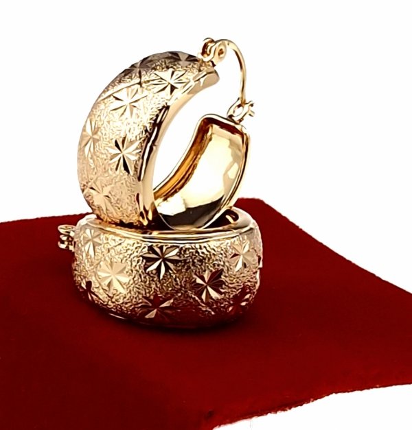 exclusive swarovski gold-plated earrings