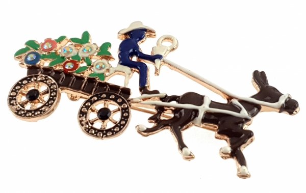 elegant gold brooch