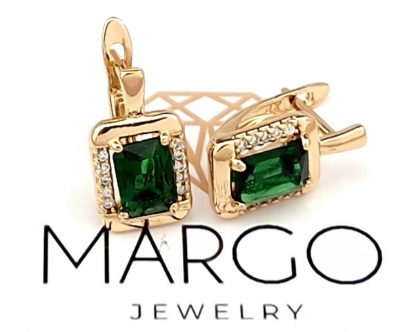 exclusive swarovski gold-plated earrings