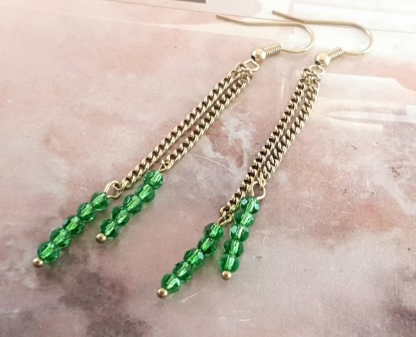 gold earrings made of stainless steel