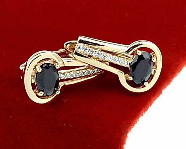 exclusive swarovski gold-plated earrings
