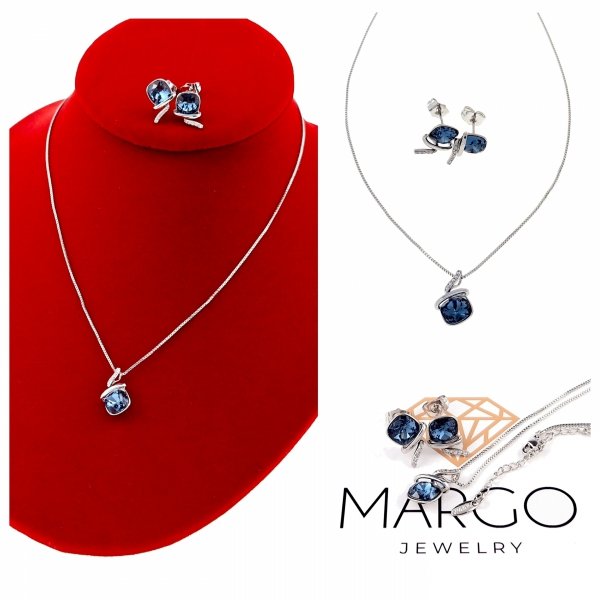 swarovski gold-plated necklace 18k white gold