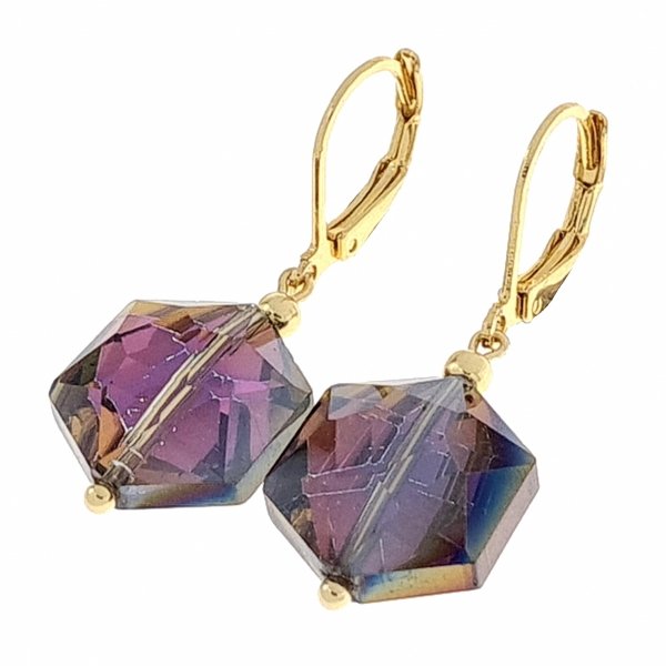gold earrings made of stainless steel