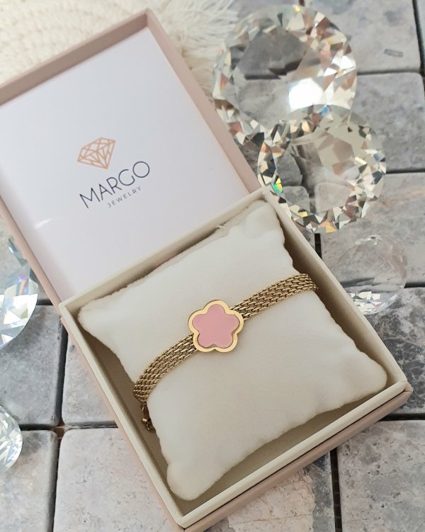 BRACELET GOLD CELEBRITY STAINLESS STEEL
