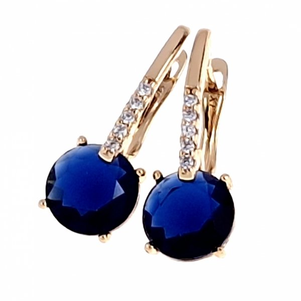 exclusive swarovski gold-plated earrings