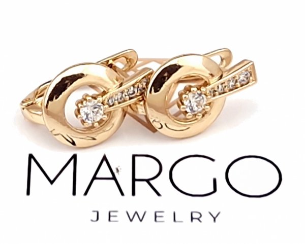 exclusive swarovski gold-plated earrings