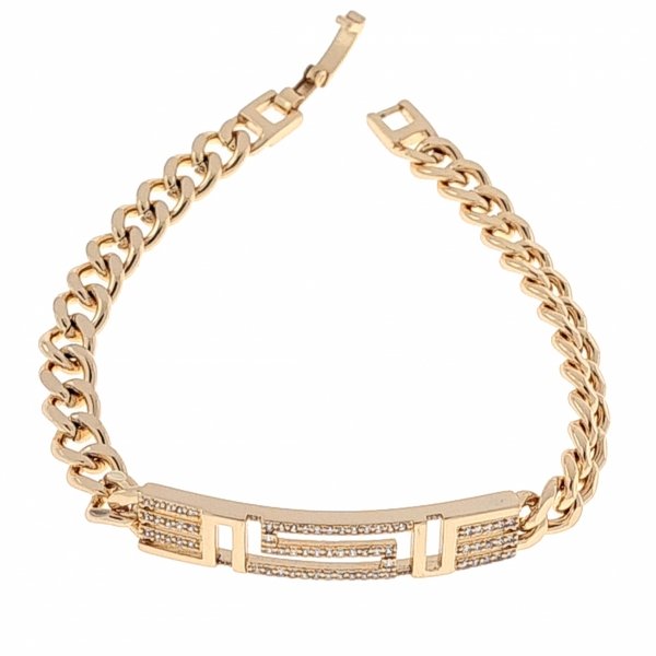 gold bracelet for a gold-plated leg
