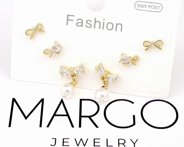 gold plated earrings with exclusive cubic zirconia