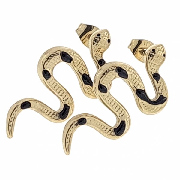 gold earrings made of stainless steel