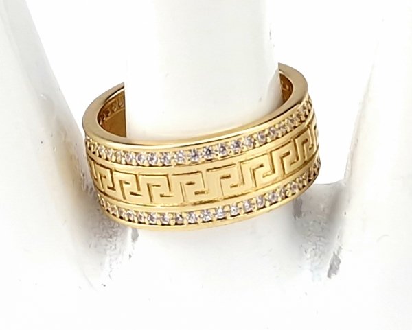 gold ring 18,60mm. gold-plated engagement xuping