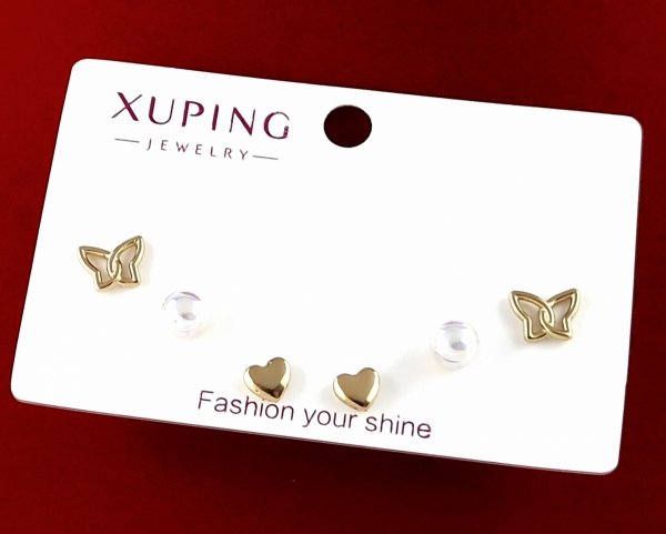gold plated earrings with exclusive cubic zirconia