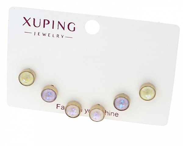 gold plated earrings with exclusive cubic zirconia