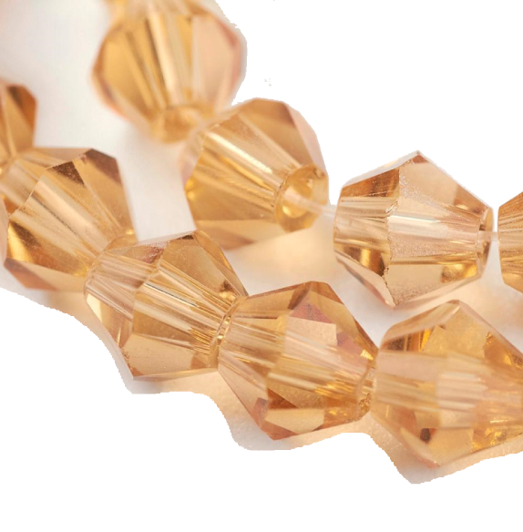 Glass beads faceted strands