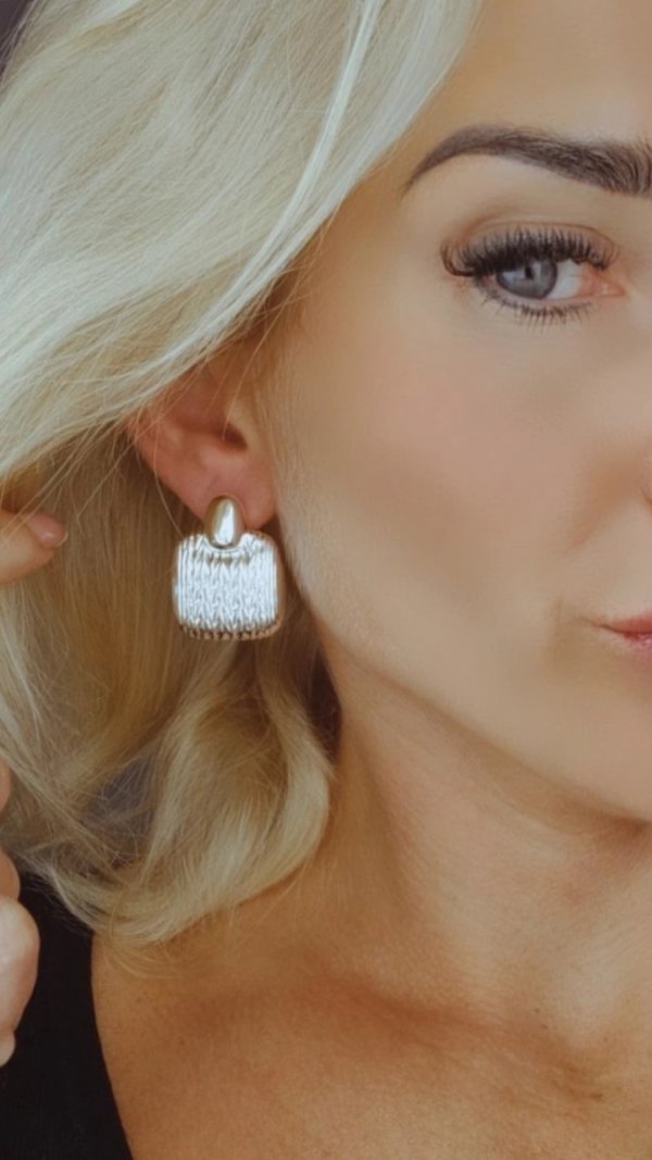 gold plated earrings with exclusive cubic zirconia