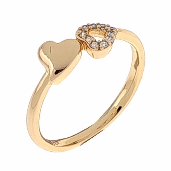gold ring 17,30mm. gold-plated engagement xuping