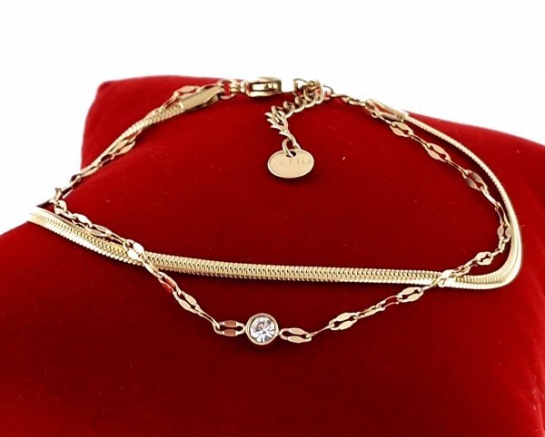 BRACELET GOLD CELEBRITY STAINLESS STEEL