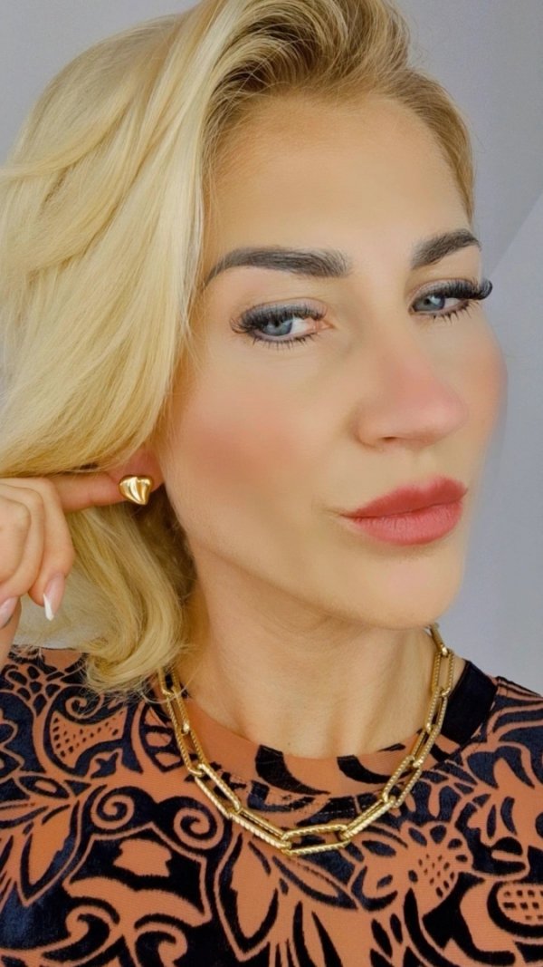 gold plated earrings with exclusive cubic zirconia