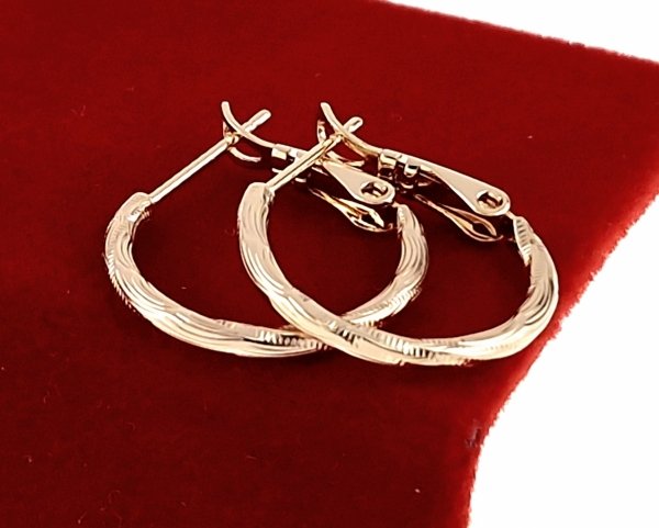 exclusive swarovski gold-plated earrings