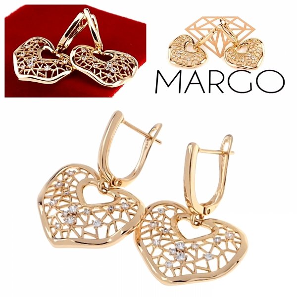 exclusive swarovski gold-plated earrings