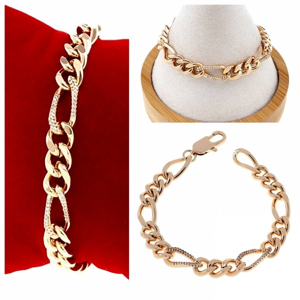 gold bracelet for a gold-plated leg