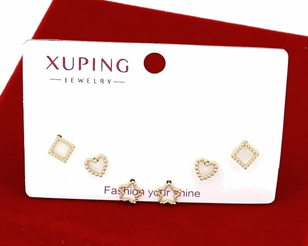 gold plated earrings with exclusive cubic zirconia