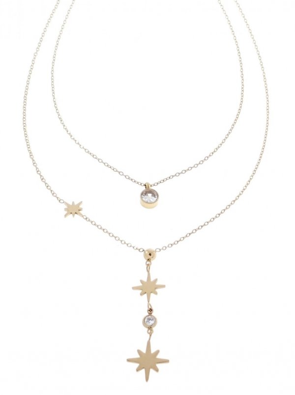 GOLD CHAIN NECKLACE celebrity STAINLESS STEEL