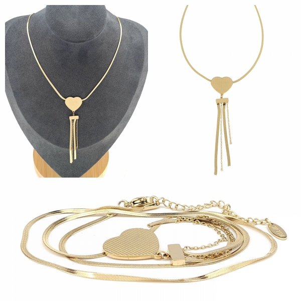 GOLD CHAIN NECKLACE celebrity STAINLESS STEEL