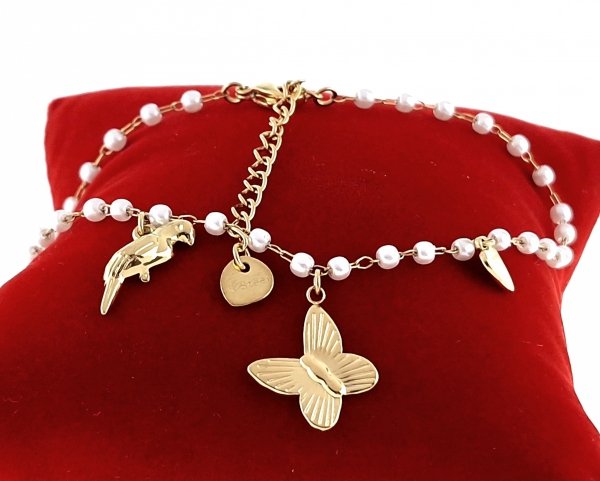 BRACELET GOLD CELEBRITY STAINLESS STEEL