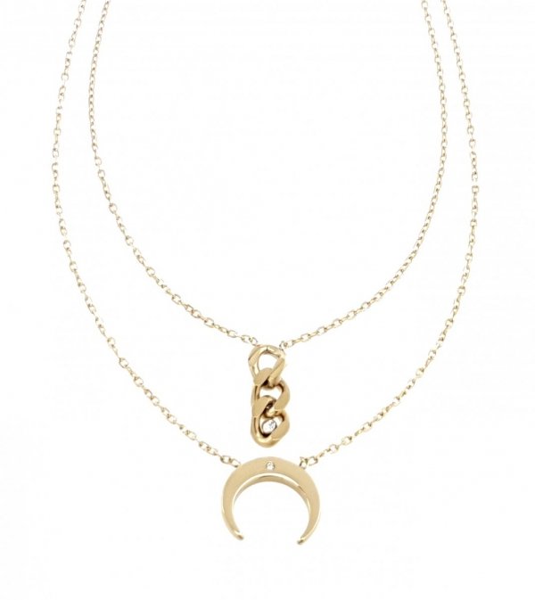 GOLD CHAIN NECKLACE celebrity STAINLESS STEEL
