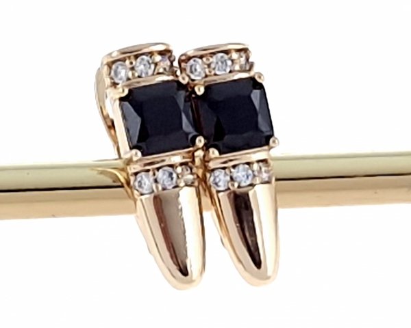 exclusive swarovski gold-plated earrings
