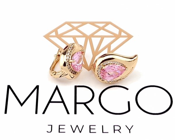 exclusive swarovski gold-plated earrings