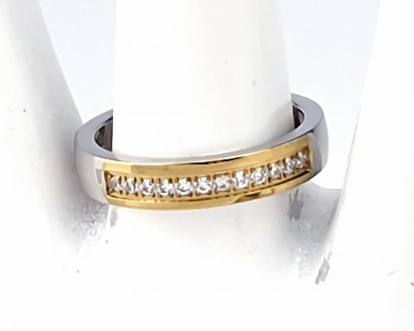 ring 19,00mm gold stainless steel